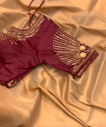 Uppada Cotton Tissue Silk Plain Sarees