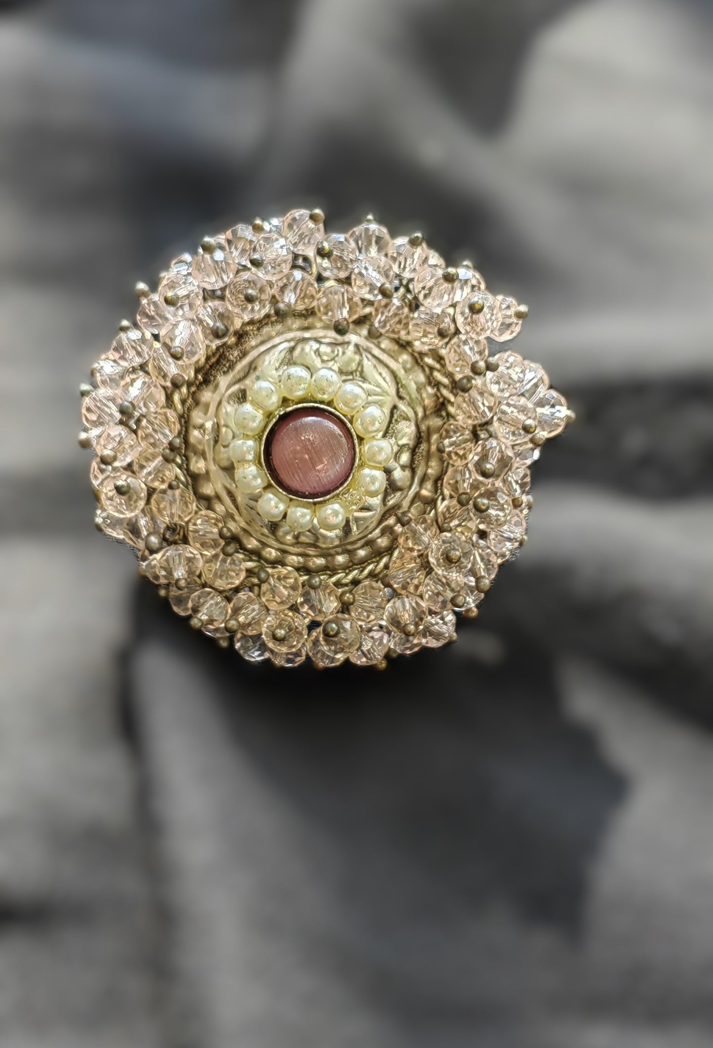 Adjustable Brass Finger Ring for women's in high quality and multiple color