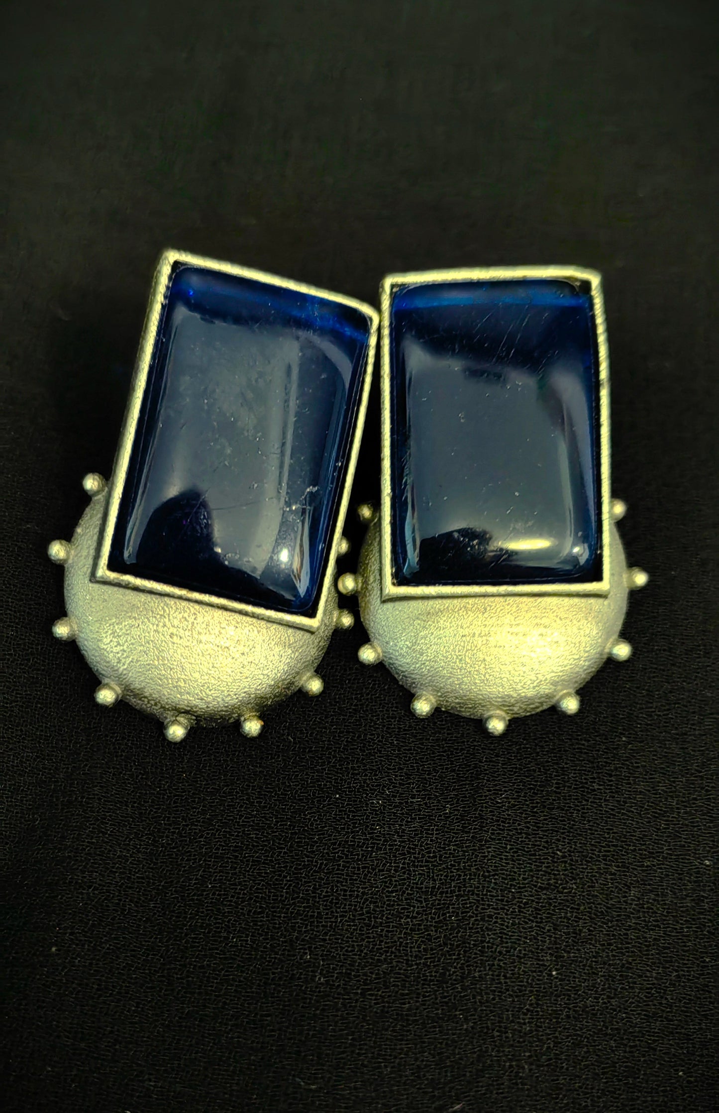 Recta Studs: Everyday Brass Rectangular Earrings