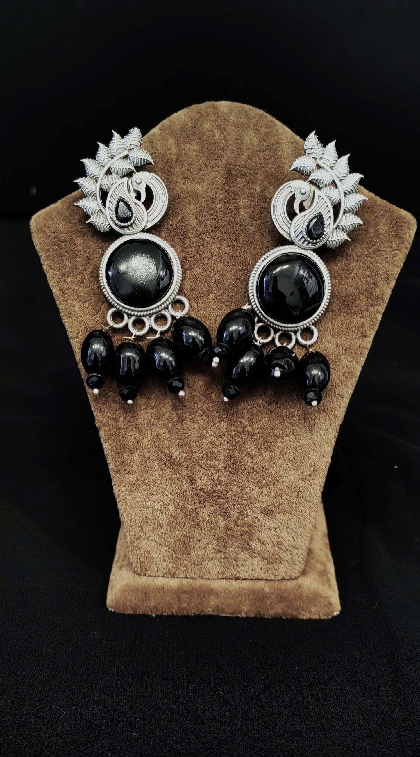 Peacock Brass Earrings for Women's