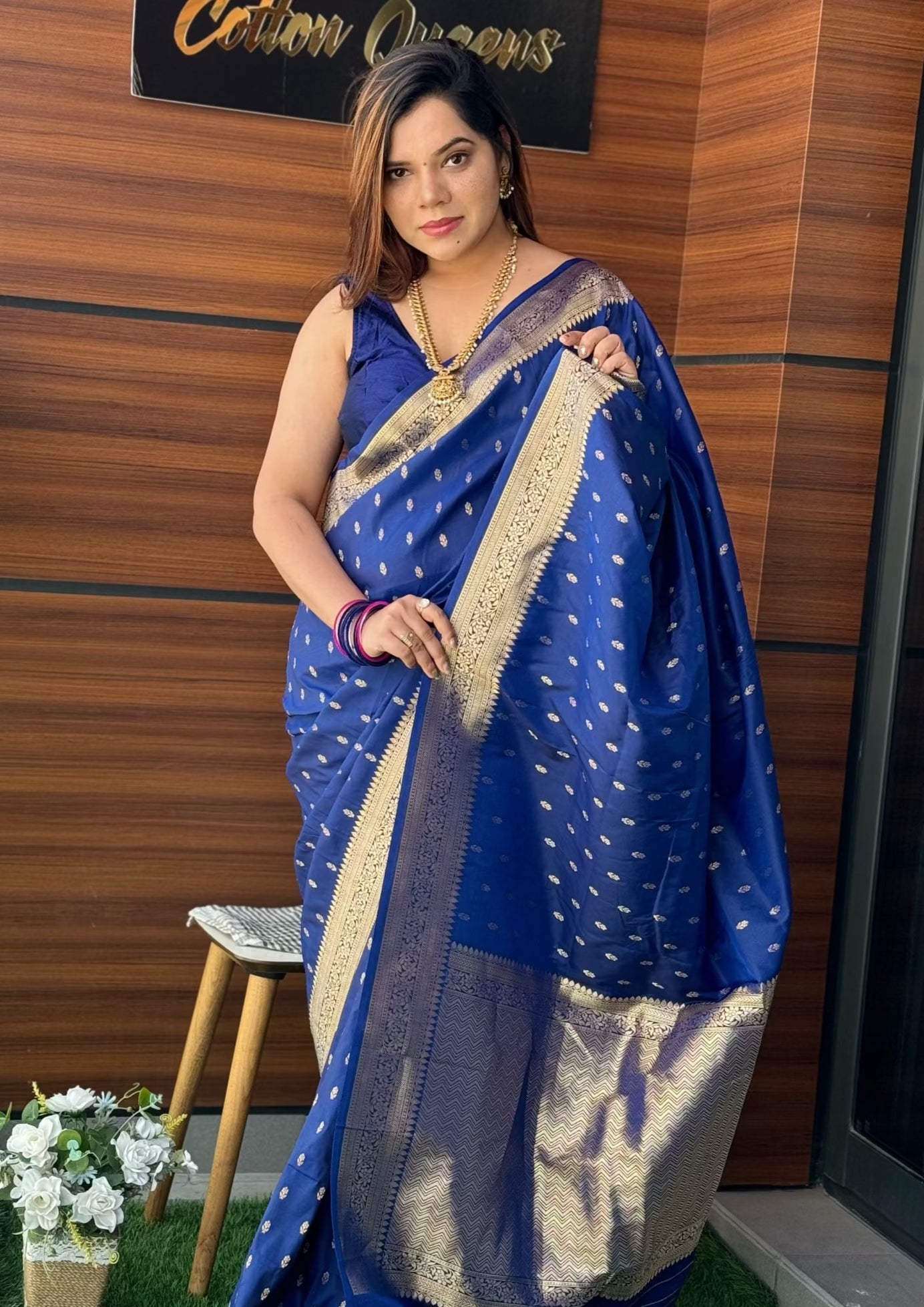 KALA (Navy Blue saree)