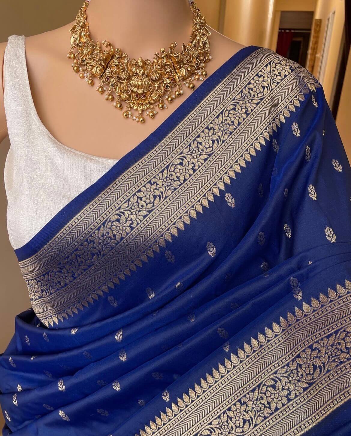 KALA (Navy Blue saree)