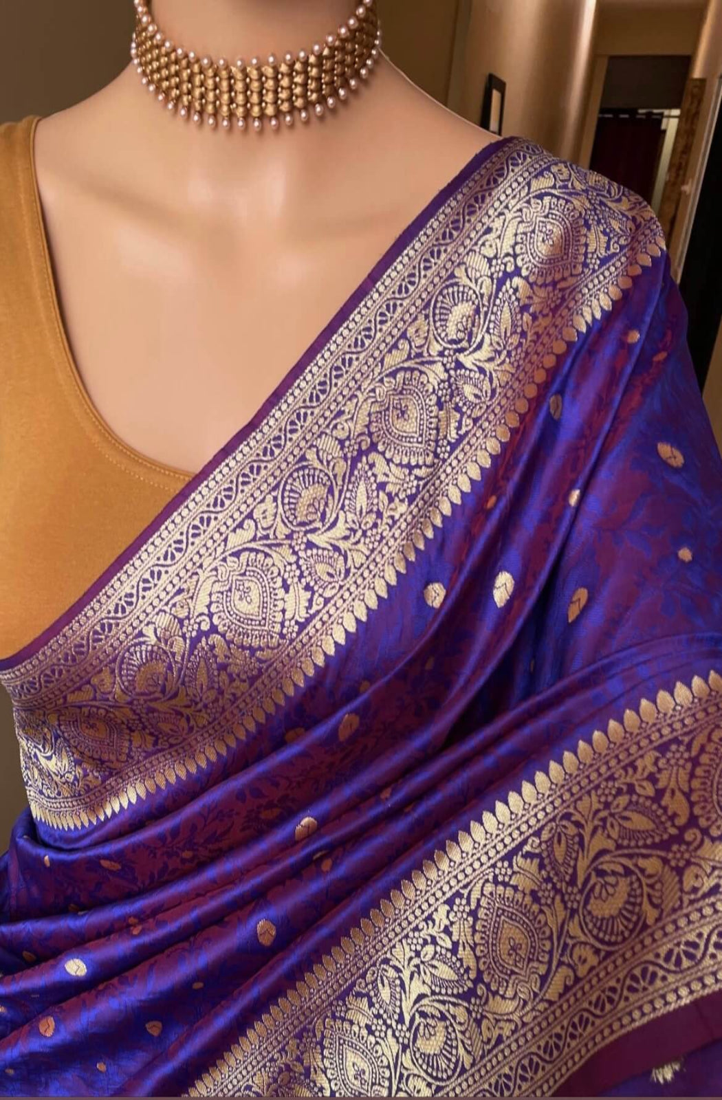 KALA: Duel Tone "Violet Gleam Saree"