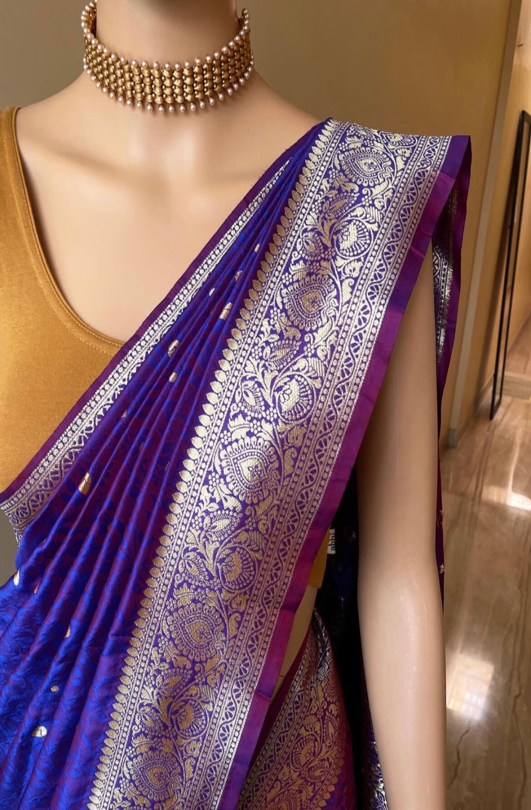 KALA: Duel Tone "Violet Gleam Saree"