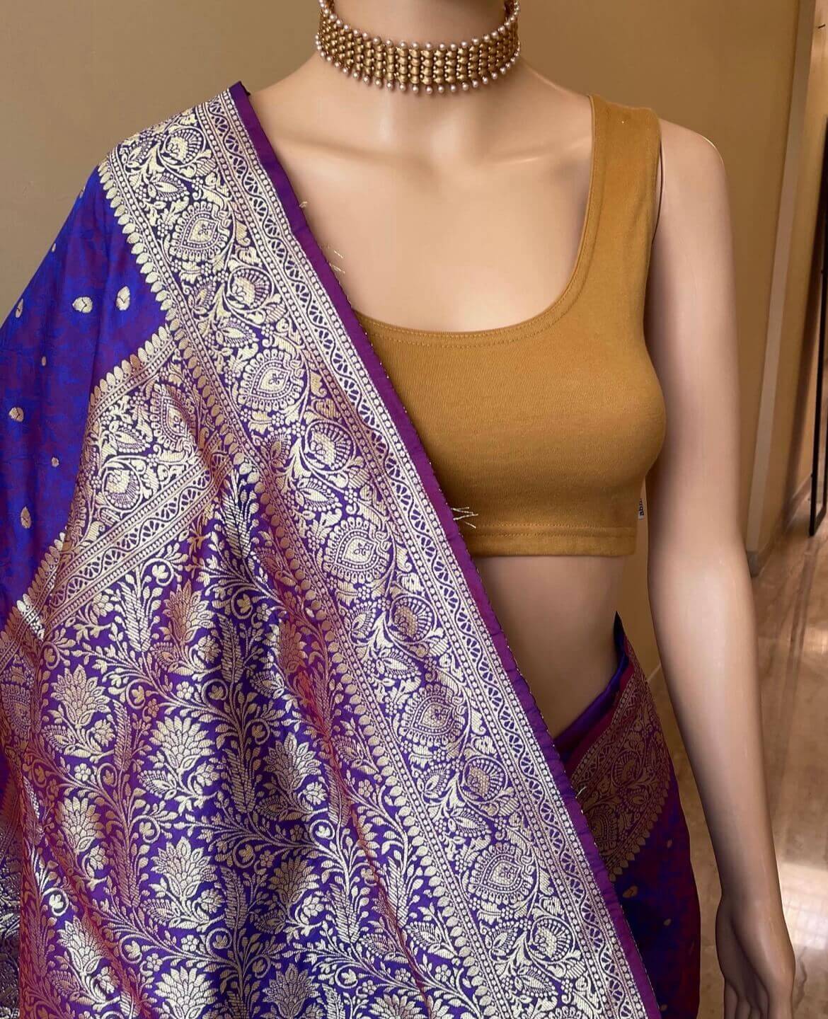 KALA: Duel Tone "Violet Gleam Saree"