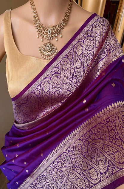 KALA (Violet Dual Shaded Art Silk Saree)