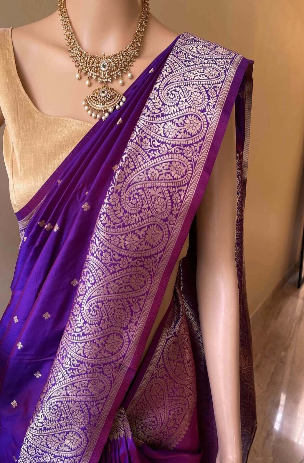 KALA (Violet Dual Shaded Art Silk Saree)