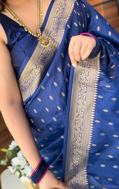 KALA (Navy Blue saree)